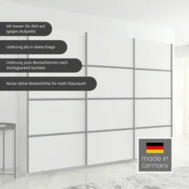 OTTO home Schwebetürenschrank OTTO ́s Choice 203 x 229 x 62 cm Weiß/Schwarz