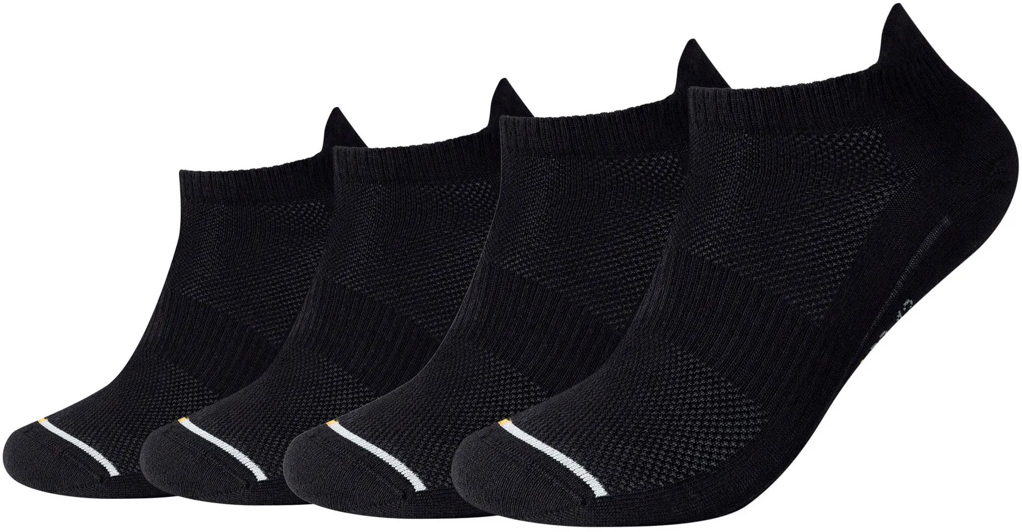 Camano Sneakersocken, (4er Pack), mit Micro-Plüsch an Ferse und Zehen Camano schwarz 39 (42)