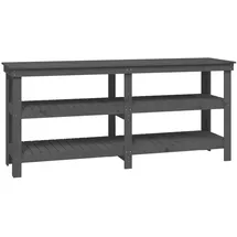 vidaXL Werkbank Grau 181x50x80 cm Massivholz Kiefer