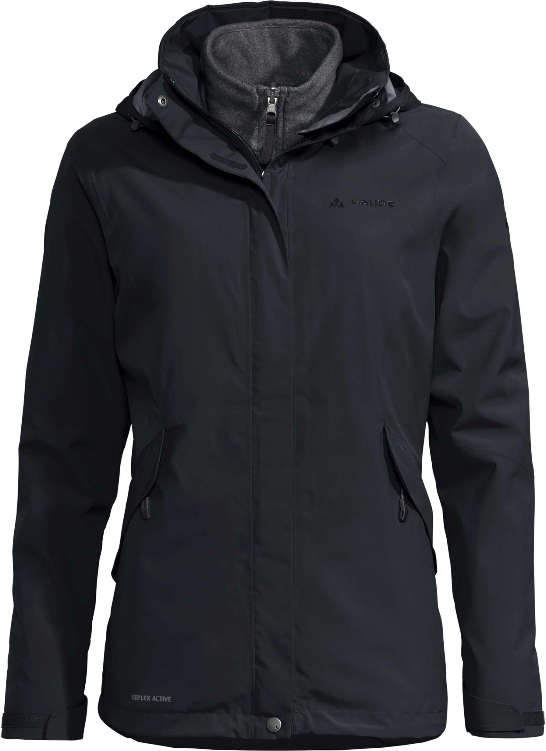 Vaude Damen Women's Rosemoor 3in1 Jacket Doppeljacke, Black, 38