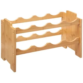 Five Stapelbares Weinregal 8 Flaschen 40 x 20 x 10 cm Beige