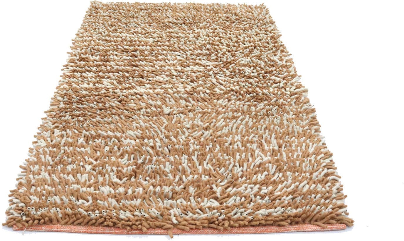 morgenland Wollteppich »Shaggy Teppich handgewebt mehrfarbig«, rechteckig morgenland Mehrfarbig B/L: 101 cm x 188 cm