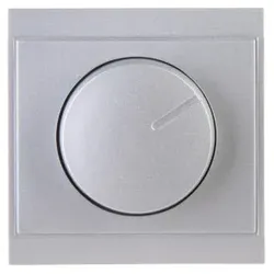 Kopp 800320083 MALTA - Elektronischer Dimmer mit Druck-Wechselschalter (Phasenabschnitt), Farbe: silber