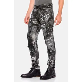 Cipo & Baxx Regular Fit Schwarz 34/32