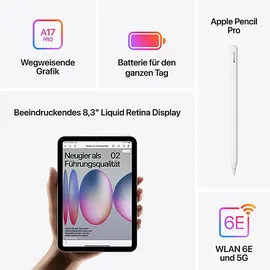 Apple iPad mini (7. Generation 2024) 512 GB Wi-Fi + Cellular Space Grau