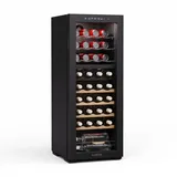 Klarstein Bovella 36 Duo+ Weinkühlschrank – 36 Flaschen, 2 Zonen 5–18°c, Touch-bedienung, Led-beleuchtung, Uv-schutz, freistehend, Weinklimaschrank