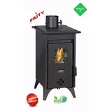 Prity MINI D Stahl Schwarz/Abdeckplatte Glas