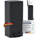 deluke Mülleimer 30 l Schwarz