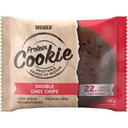Protein-Cookie Double Chocolate Chips 100 % vegan 90 g Einheitsfarbe No Size