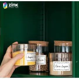 HP Foto- und Etikettendrucker HP Sprocket Panorama PINK - Druckt 2 x 0,5 - 9 auf Zink-Klebepapier - Rosa