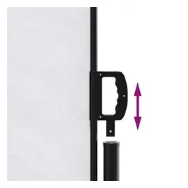 vidaXL Seitenmarkise 170 x 300 cm Weiß Polyester