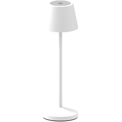 Schnurlose Tischlampe H20CM Weiß Lumisky
