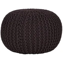 Pouf GUTMANN FACTORY, Kinder, Gr. H: 37cm, Baumwolle, grau (dunkelgrau), Poufs Hocker Pouf
