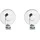 Wenko Irun Haken-Set 2er Set Silber