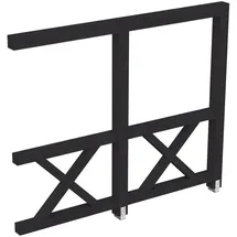 SKANHOLZ Carport-Seitenwand Andreaskreuz 2,55 x 2,10 m grau