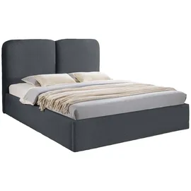 Mirjan24 Polsterbett Dunkelgrau, Textil, Rechteckig, 140x200 cm, Schlafzimmer, Betten, Polsterbetten