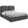 Mirjan24 Polsterbett Dunkelgrau, Textil, Rechteckig, 140x200 cm, Schlafzimmer, Betten, Polsterbetten