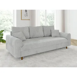 s-style möbel 3-Sitzer-Sofa, Sigurd Hellgrau, Chenille