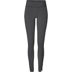 Yoga Leggings Ala Roll Down Yoga Damen Grau Stretchig YOGISTAR XS