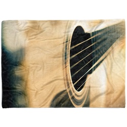 Sinus Art Handtücher Handtuch Strandhandtuch Saunatuch Kuscheldecke mit Fotomotiv Gitarre Fotokunst, Baumwolle-Polyester-Mix (1-St), Handtuch 50 cm x 100 cm