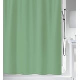 Spirella Anti-Schimmel Duschvorhang - Anti-Bakteriell, waschbar, wasserdicht - Polyester, „Primo “ 240x200cm Grün