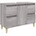 vidaXL Waschbeckenunterschrank Grau Sonoma 80x33x60 cm Holzwerkstoff