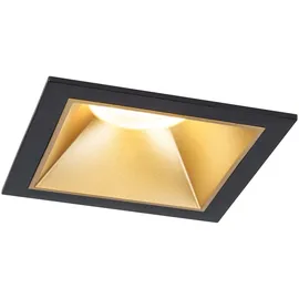 Paulmann LED Einbauleuchte Cole Coin IP44 88x88mm 6W 470lm 230V 2700K Schwarz, Gold matt