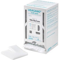 Ligamed Medical Produkte GmbH LIGASANO weiß Schlitzkompresse 1x10x10 Cm steril