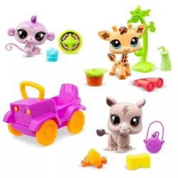 Littlest Pet Shop: Figuren-Set, Serie 1 - 3 Stück - Safari