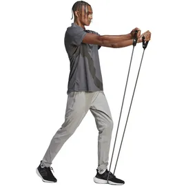 adidas Train Essentials Training Polo Shirt, Grey five/black XL