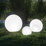 esotec Solarkugel für den Garten, 3er Set, multicolor, IP44, wetterfest