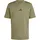 adidas Essentials Small Logo Single Jersey Tee, olive strata/black L