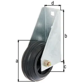 GAH Alberts Torlaufrolle für schwere Tore Ø80 mm