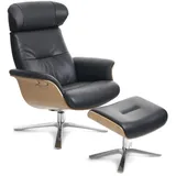 Conform Sessel Timeout Relaxsessel mit Hocker - Zero Black