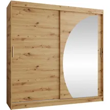Mirjan24 Schwebetürenschrank Wika 200 x 200 x 62 cm Braun