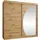 Mirjan24 Schwebetürenschrank Wika 200 x 200 x 62 cm Braun