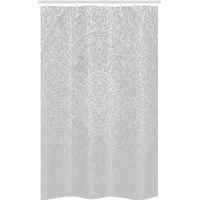 ABAKUHAUS Duschvorhang 120 x 180 cm grau und weiß