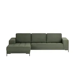 smart Ecksofa ¦ grün ¦ Maße (cm): B: 280 H: 81 T: 166