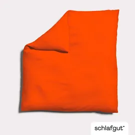 schlafgut Bettbezug Knitted Jersey 135 x 140 cm rot