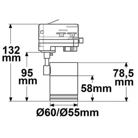 Fiai IsoLED ISOLED 3-PH Schienen-Adapter Mini für GU10-Spots weiß matt Fiai IsoLED 115504