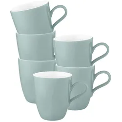 Seltmann Weiden Life Fashion Henkelbecher 400 ml 6er Set Green Chic