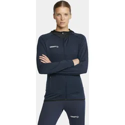 Craft Trainingsjacke Extend Full Zip (mit Reißverschlusstaschen, elastisches Material) navyblau Damen