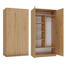 Topeshop SD-90 ARTISAN Kleiderschrank 90 x 50 x 200 braun