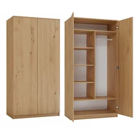 Topeshop SD-90 ARTISAN Kleiderschrank 90 x 50 x 200 braun