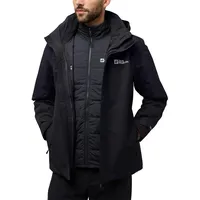 Jack Wolfskin Herren Romberg 3in1 Jkt M, Schwarz, S