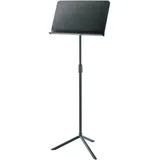 K&M 11925 Orchesternotenpult Schwarz - Notenständer bis 128 cm stufenlos ausziehbar - mit Dreifuß - stapelbar