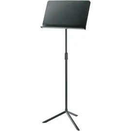 K&M 11925 Orchesternotenpult Schwarz - Notenständer bis 128 cm stufenlos ausziehbar - mit Dreifuß - stapelbar