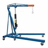 Hydraulischer Werkstattkran faltbar 2 Tonnen – Hebebühne für Motoren und Maschinen mit verstellbarem Arm, drehbaren Rädern und verstärktem Rahmen – ideal für Garagen und Werkstätten