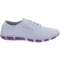 TBS JAZARU Segelschuh, Dream Cruiser (Glattleder), Wechselfußbett, Extra Blanc+Orchidee