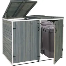 MCW Mülltonnenverkleidung H74 126 x 158 x 98 cm grau